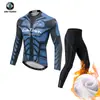 Ropa de Ciclismo Xingheng Otoño Patrón Sombra Hombres Nueva Ropa y Pantalones de Ciclismo Transpirables Ropa de Ciclismo Estampada Top Largo
