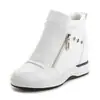 Zapatos para Mujer con Aumento Interno de Altura 2026 Nuevos Zapatos Casuales de Primavera y Verano Estilo Coreano Cuña Tenis Blancos Zapatos Individuales para Mujer 8cm Zapatos Deportivos de Moda