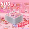 300 folhas de adesivos para diário manual sem repetição, coração de menina fofa, DIY, diário manual, desenho animado, material decorativo fofo, adesivos de papel