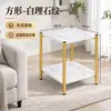 Stock de fábrica Sala de estar Simple Piso Redondo Mesa de Comedor Lujo Ligero Pequeña Mesa de Café con Almacenamiento Apartamento Pequeño Hogar Mesita de Noche