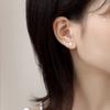 Pendientes Que Hacen Que la Cara Se Vea Más Delgada, Populares en Tiktok, Xiaohongshu, Cadena de Oreja con Borla de Circonita 2026, Pendientes Largos Asimétricos