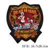 Adesivo de Tecido Estilo Punk Oversized Patch Adesivo Decoração de Costas para Roupas Jeans Adesivo para Buraco de Reparo Adesivo Bordado para Roupas