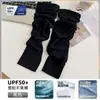 Manga de Hielo Protector Solar para Mujer Verano Seda de Hielo Anti-Exposición UV Conducción con Dedos Mangas Solares Exthe Mangas Transpirables para Ciclismo