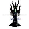 Modelo aéreo transfronterizo dedicado, decoración navideña de Halloween, accesorios de diseño de patio, modelo aéreo luminoso inflable de bruja fantasma blanca