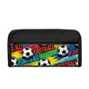 Estuche para Lápices Nuevo Modelo Transfronterizo con Estampado del Mundial de Fútbol, Bolsa de Almacenamiento para Papelería, Estuche Grande de Gran Capacidad para Estudiantes