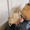 Bolso pequeño de estilo extranjero de alta gama para mujer, nuevo bolso de mensajero combinable de primavera 2025, bolso de bolos portátil con explosión de moda