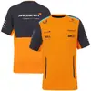 Stock de fábrica traje de carreras F1 equipo McLaren camisa de manga corta fan conmemorativo ropa deportiva casual