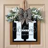 Nuevo Producto Transfronterizo 26 Letras Inglesas Personalizado Decoración para Puerta Principal Etiqueta para Puerta Diseño Atrezzo Colgante Artesanía de Madera