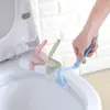 Cepillo de limpieza para inodoro infantil japonés en forma de V en forma de S cepillo pequeño para inodoro mango curvo cepillo sanitario cepillo de plástico para baño