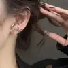 Pendientes Irregulares de Metal Líquido para Hombres y Mujeres, Pendientes Huecos Elegantes y de Moda, Estilo Moderno y Genial, Pendientes de Alta Gama
