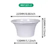 Vaso de Flor de Rabanete Verde Plástico Vaso de Flor para Varanda Vaso de Flor de Chão Planta Verde Planta em Vaso para Mesa Vaso de Flor Simples e Estiloso Imitação de Porcelana