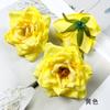 Vintage Rose Flower Roasted Edge Fake Flower DIY Headwear Hairpin Flower Material Acessórios Casamento Flor Parede Grinalda Camélia