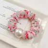 Diademas Florales de Perlas de Alta Calidad, Bandas Elásticas de Alta Elasticidad para Mujeres, Gomas para Recoger el Cabello que No Aprietan, Scrunchies Estilo Coreano al por Mayor