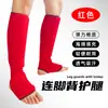 Equipo de Protección de Karate Leggings Engrosados para Piernas y Empeine Boxeo Taekwondo Sanda Leggings de Lucha Leggings de Lucha para Adultos y Niños