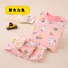 Conjunto de Ropa Interior Térmica con Forro de Felpa para Niños, Tops y Pantalones de Otoño de Cuello Alto para Niños, Ropa de Dormir de Capa Base Engrosada para Niñas Pequeñas y Estudiantes