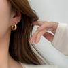 Nuevos Pendientes de Estilo Europeo y Americano, Chapados en Plata Pura, Pendientes de Estilo Minimalista Único, Aros de Plata Simples Versátiles 999 para Mujer, Venta al por Mayor