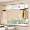 Barra Retráctil para Secar Ropa, Tendedero de Balcón sin Taladro, Barra de Soporte Fija para Baño, Adecuado para Colgar Ropa y Cortinas