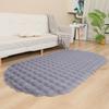 Alfombra de Piel de Conejo de Imitación Transfronteriza Especialmente Diseñada para Estilo Crema Alfombra de Felpa de Burbujas para Piso Dormitorio Cabecera Sala de Estar Alfombra para Ventana de Bahía Manta para Sofá