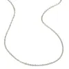 Moda Europea y Americana Sencillo Elegante Versátil Collar Acero Inoxidable Chapado en Oro 18K Cadena de Eslabones Cruzados de 1.4mm Collar para Mujer