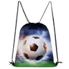 Bolsa con Cordón con Patrón de Fútbol Cool del Mundial para Niños, Bolsa de Almacenamiento de Gran Capacidad, Bolsa de Almacenamiento Deportivo para Estudiantes