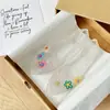 Sandalias de Cristal de Punta Afilada con Flores Coloridas Estilo Influencer de Moda para Mujer, Zapatos de Gel Calados con Suelas Suaves para Uso Casual al Aire Libre