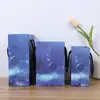 Em estoque saco de papel céu estrelado criativo bolsa de mão requintada estilo ins saco de presente azul simples saco de presente para roupas