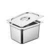 Acero inoxidable 304 recipiente para piezas caja de fracciones cantina comercial comida rápida recipiente para verduras recipiente cuadrado con aislamiento malatang exposición B & r