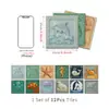 Papel Pintado Autoadhesivo Creativo Meiji Dormitorio Autoadhesivo Cocina Impermeable a Prueba de Aceite Pegatinas de Pared de Espuma Azulejos Decorativos Transfronterizos