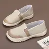 Nuevos Zapatos de Mamá Transpirables 2025 con Suelas Suaves, Cómodos Slip-Ons, Planos Bajos de Lino para Mujer, Casuales, Modernos, Versátiles