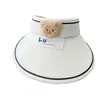 Bonito Sombrero de Sol de Oso para Niños Verano Protección Solar Sombrero de Sol para Exteriores Protección UV para Bebés y Niños Gorra Superior Transpirable