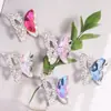Mariposa Hueca de un Lado con Pedrería Agujero Recto Cuentas Sueltas DIY Llavero de Teléfono Cadena de Collar para Bolso Accesorios Venta al por Mayor