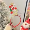 Novos Acessórios de Cabelo de Natal 2024 Aro de Cabelo Aro de Cabelo de Rena Feminino Acessórios Fofos