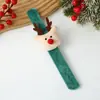 Muñeco de Peluche de Dibujos Animados Anillo a Presión Pulsera de Pareja Regalo para Niños Niñas Navidad Reno Muñeco de Nieve Accesorios Decorativos