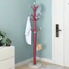 Perchero de estilo europeo de lujo ligero, perchero de pie de mármol, perchero de dormitorio, perchero de pie de arte de hierro simple para sala de estar