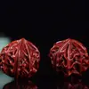 India escultura em madeira de sândalo vermelho lobular noz bola de handebol bola de cuidados com a saúde bola de massagem bola de fitness peça de mão de texto presente para idosos