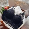 Ropa Interior de Encaje Estilo Francés Brisa para Mujer Espalda Hermosa Enferma Correa Base Ultradelgada Envoltura Tubo para Pecho Bra Exhibidor de Pecho Grande