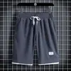 Camiseta Casual Suelta de Verano para Hombre, Manga Corta Waffled, Falso Dos Piezas, Manga Media de Seda de Hielo Delgada, Cuello Redondo, Ropa de Marca de Moda