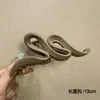 Grampo de cabelo grande elegante estilo coreano com bolinhas delicadas para coques na parte de trás da cabeça, acessório de cabelo elegante em forma de tubarão para meninas