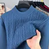 Comercio exterior dropshipping transfronterizo otoño e invierno 2026 suéter grueso de punto con cuello redondo ajuste casual holgado popular versátil tejido para hombre