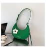 Estilo K de Bolso Pequeño Texturizado de Mano Nuevo Bolso para Mujer Primavera y Verano 2023 Color de Contraste Bolso de Hombro Único Bolso de Axila Bolso de Media Luna Estilo Occidental