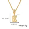 Nuevo colgante de letra inglesa con circonita incrustada, collar de moda, joyería de diseño de nicho ins europeo y americano, venta al por mayor