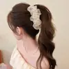 Pinza de plátano voluminizadora grande, pinza vertical, pinza para el pelo de lunares de moda coreana para mujer, accesorio para el pelo de lujo ligero de alta gama