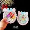 Bolsas com Formato de Desenho Animado para Joias, Sacos Selados para Doces e Lanches, Sacos de Presente para Feriados, Bolsas Fofas com Laço Autoadesivas