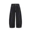 N9720 Jeans de Hombre de Corte Holgado, Original de Vaca Lavado de Alta Gama, Diseño Desestructurado, Estilo Americano High Street Neutro