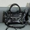 Fábrica de Bolsos de Cuero con Cera de Aceite Nuevo Bolso de Mano Retro Negro para Motocicleta Textura Moda Bolso Cruzado de una Sola Pieza Cuero Genuino