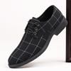 Sapatos masculinos de verão respiráveis, estilo coreano, britânicos, casuais, sapatos masculinos, negócios internacionais, sapatos casuais de lona, couro