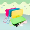 Bolsa de Armazenamento Cosmético de Silicone Moda Multifuncional Portátil Porta-Moedas para Celular Bolsa de Armazenamento para Pincéis de Maquiagem Artigos de Higiene