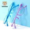Nuevos Armazones para Gafas Infantiles Transfronterizos para Niños con Miopía, Gafas Cuadradas Anti Luz Azul para Niñas, Armazones de Gafas de Moda de Alta Gama al por Mayor