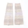 Polainas de Punto Grueso y Cálido para Mujer, Calentadores de Piernas de Lana a Rayas de Colores Retro Otoño/Invierno, Calcetines Holgados para Botas de Nieve