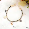 Nueva Cadena Doble de Perlas para Mano Zhuzi Accesorios de Joyería para Fundas de Teléfono Móvil DIY Cadena de Metal Cadena de Cuero para Mano